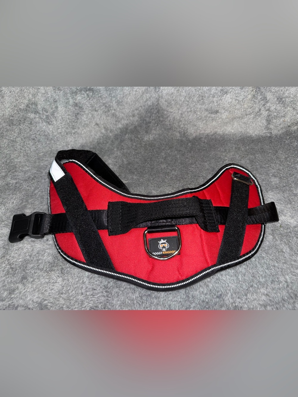 Doggy Kingdom Red No Pull Dog Harness Reflective Straps